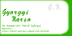gyorgyi marso business card