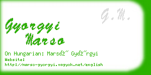 gyorgyi marso business card